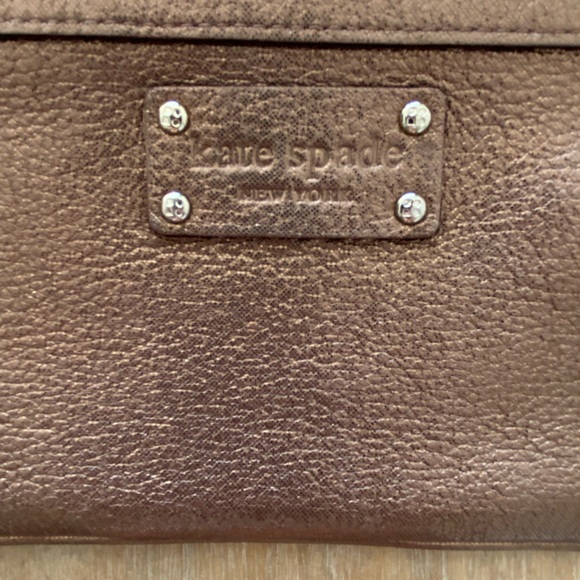Kate Spade Metallic Bronze Wristlet - Picture 2 of 4